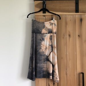 🌱 2/$25 🌱 Lapis Gray and Blush Tie Dye Convertible Dress